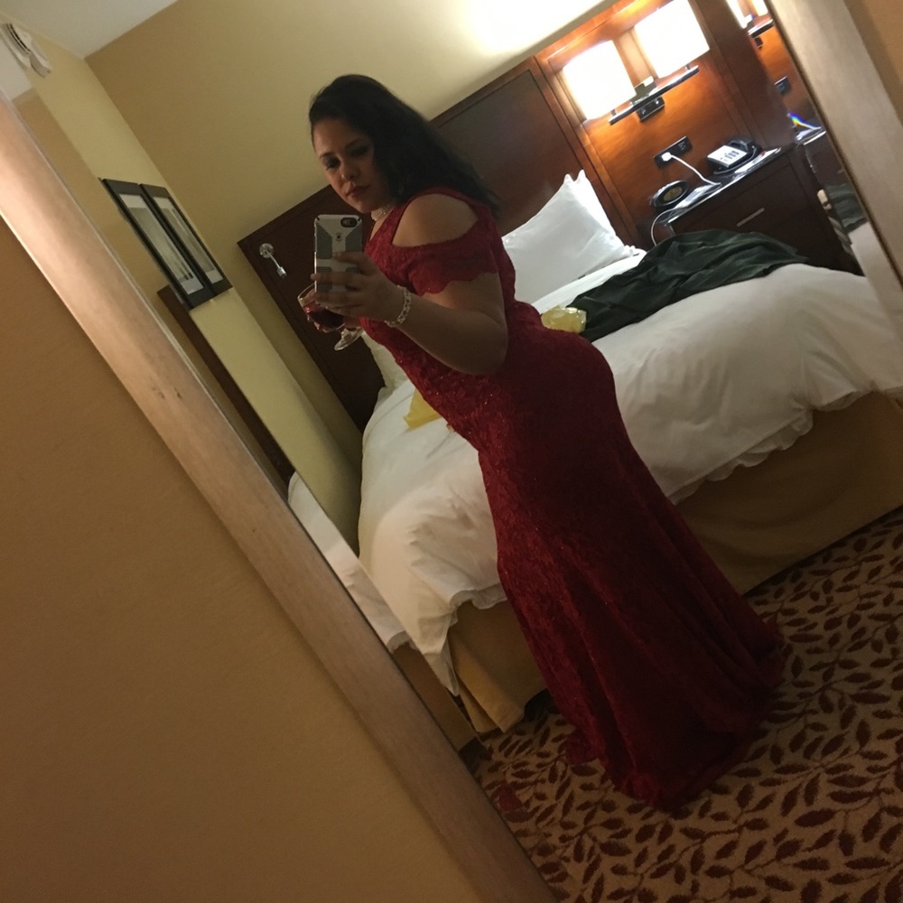Lace formal dress